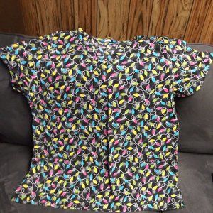 Christmas Scrub Top